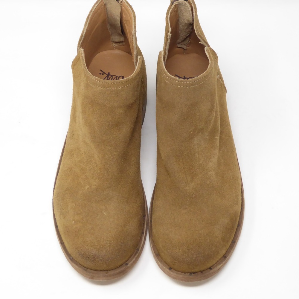 Beek Falcon Womens Ankle Boots Brown Suede Leather Back Zip Size 7.5 - Picture 4 of 10